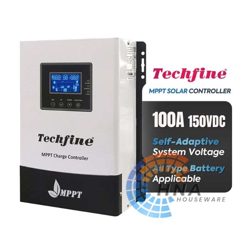 Jual Mppt 100a Techfine Solar Charge Controller Scc Pv Solar Panel Surya Shopee Indonesia 7209