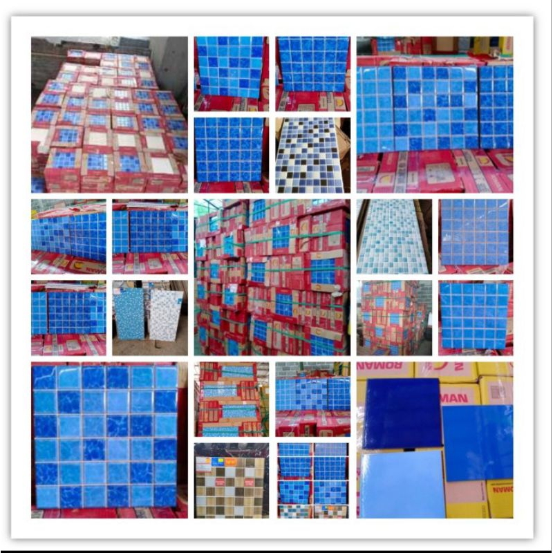 Jual Roman Keramik Kolam Renang Kolam Renang Kedap Air 30x30 Roman Ori