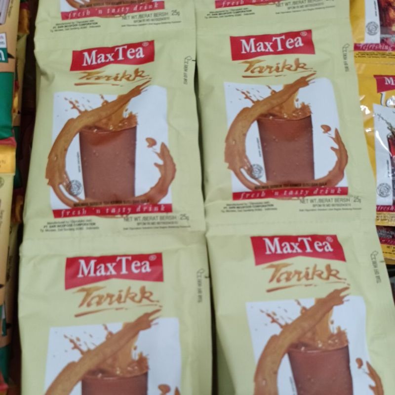 Jual MAX TEA TEH TARIK 25 GRAM/ MAXTEA SACHET/ RENCENG/ SASET MINUMAN ...