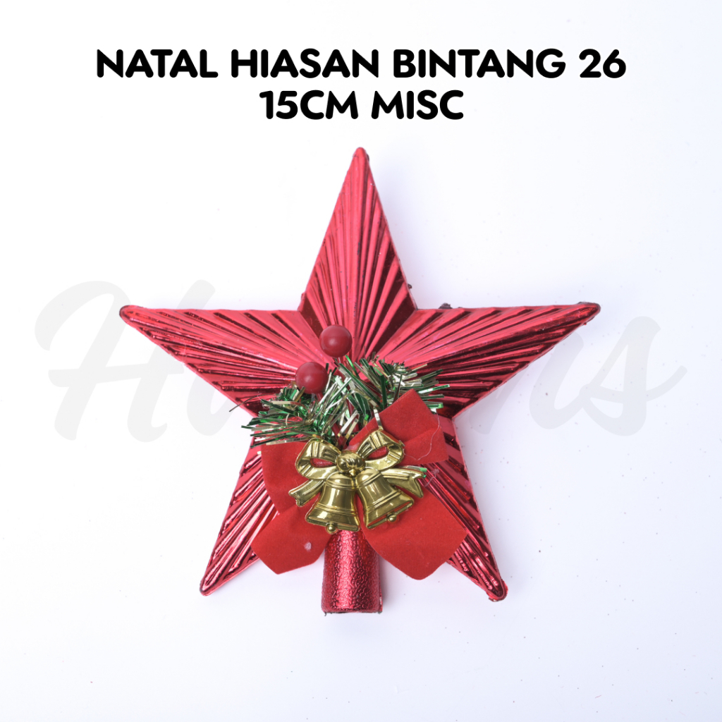 Jual [1 Bks] Bintang Hiasan Akesoris Natal / Ornamen Natal / Dekorasi ...
