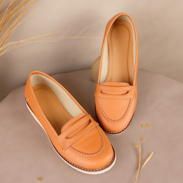 Jual Brshoes Amyra Sepatu Kerja Casual Slip On Loafer Wanita Shopee Indonesia