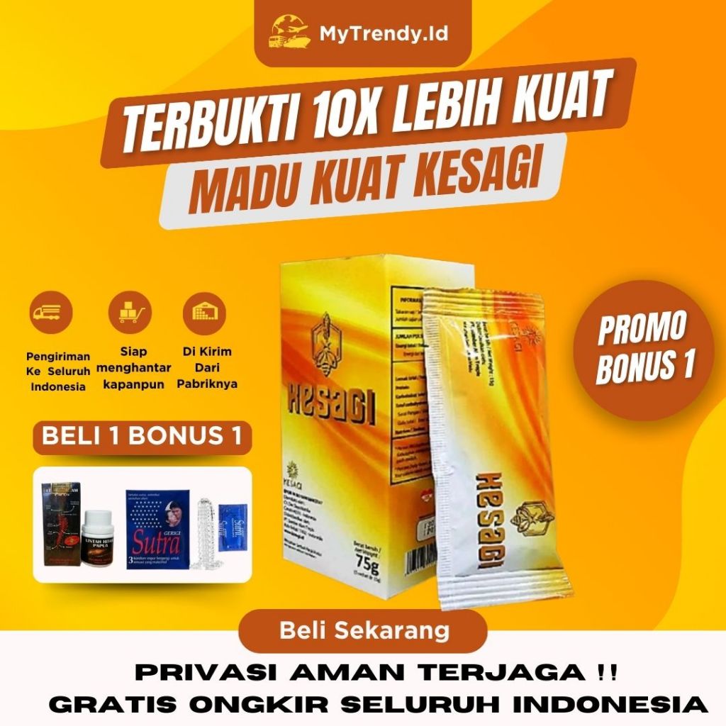 Jual Kesagi Madu Pria Herbal Vitamin Penambah Stamina Pria Serbuk Sachet Asli Original Kosagi 