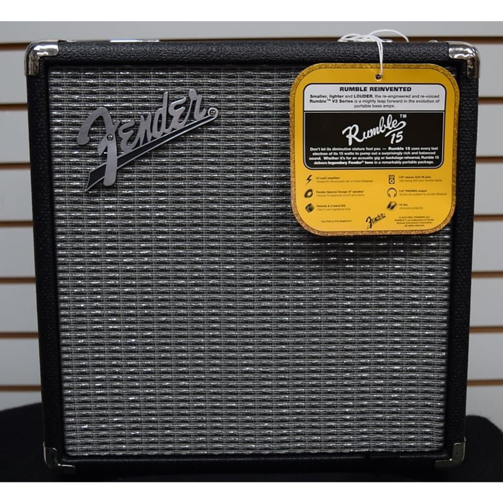 Jual Fender Rumble 15 V3 Bass Combo Amplifier Bass Original Shopee Indonesia