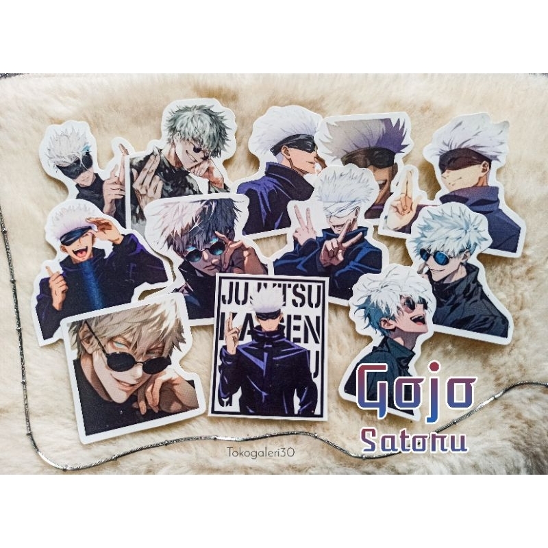 Jual STIKER ANIME GOJO SATORU STIKER MURAH ANIME JUJUTSU KAISEN [25PCS ...