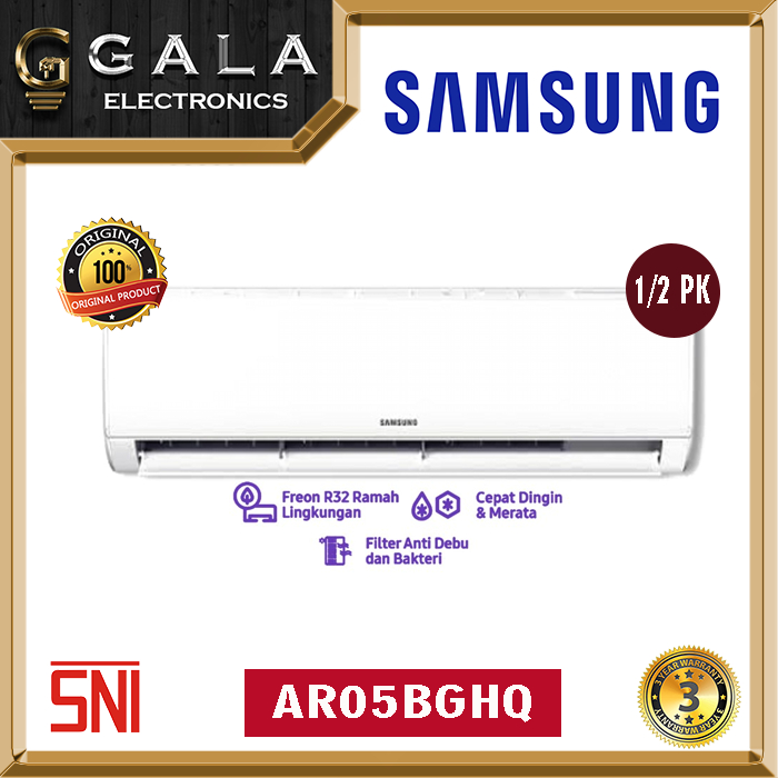 samsung ar05tghqasinse wall mount ac split 0.5 pk