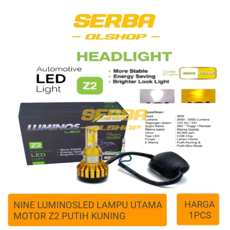 Jual Nine Luminosled Lampu Utama Led Motor Z Sisi Warna Yellow