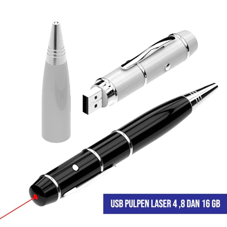 Flashdisk Pen Pointer FDPEN07 dengan laser pointer dan flashdisk terintegrasi