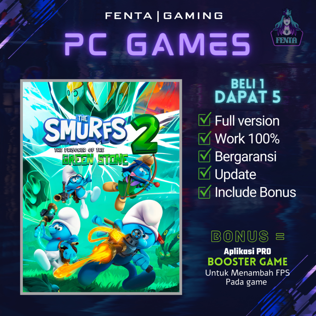 Jual THE SMURFS 2 THE PRISONER OF THE GREEN STONE - GAME PC - GAME ...