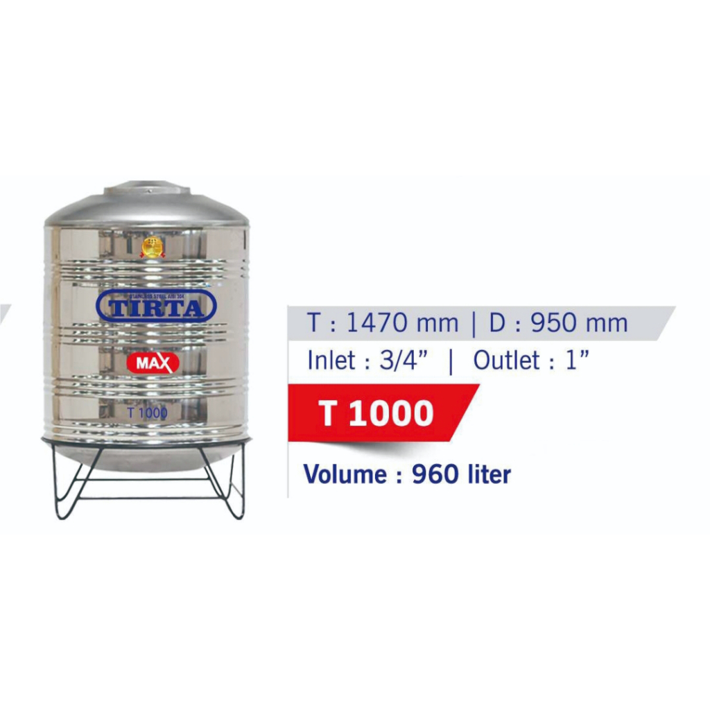 Jual Torn 1000 Litertoren 1000 Litertoren Stainlesstandon Airtempat Penampungan Air 1000 Ltr 3488