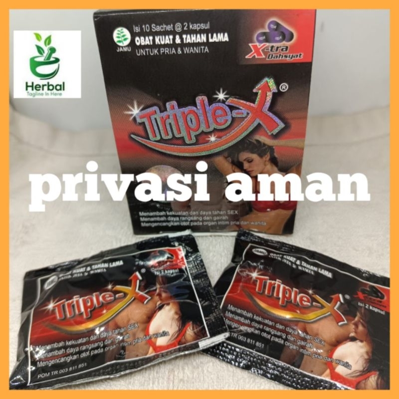 Jual Triple X capsull harga eceran 1 sachet | Shopee Indonesia