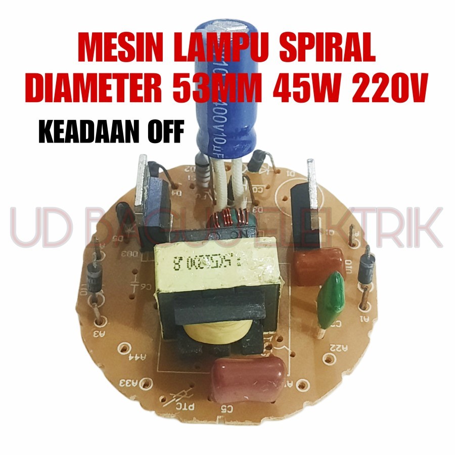 Jual Mesin Pcb Lampu Spiral W Bekas Keadaan Off Mati Ada Jalur U