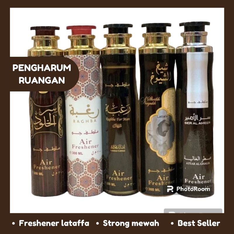 Jual AIR FRESHENER LATAFFA ORIGINAL DUBAI 300ML PENGHARUM RUANGAN