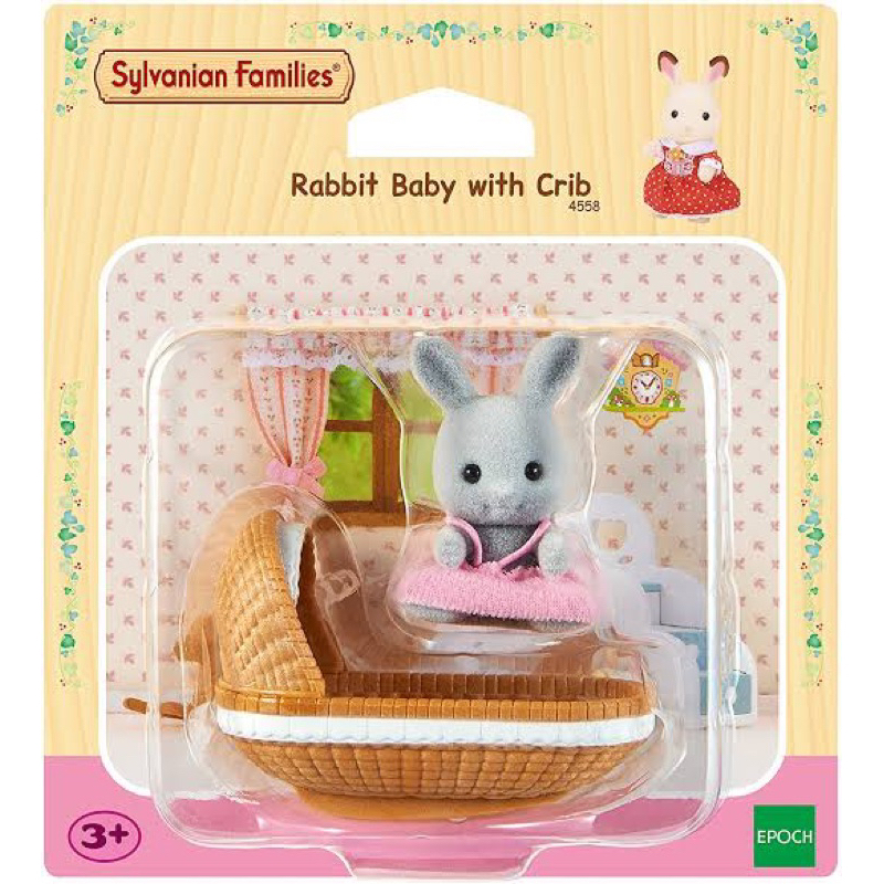 Jual Sylvanian Families Rabbit Baby with Crib | Shopee Indonesia