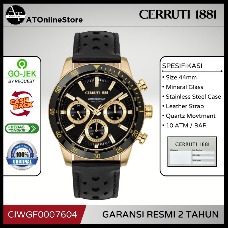 Jam Tangan Pria Cerruti 1881 CIWGF0007604 Turchino ORIGINAL Resmi