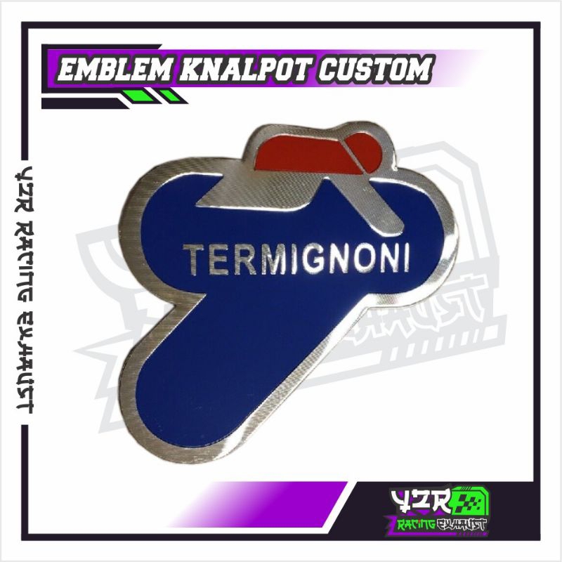 Jual EMBLEM KNALPOT RACING MERK TERMIGNONI | Shopee Indonesia