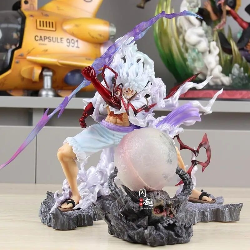 Jual action figure one piece luffy d monkey sun god nika gear 5 wink ...