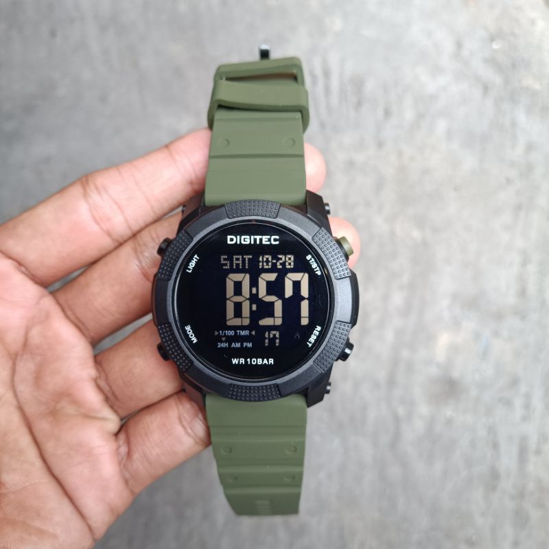 Jual jam tangan cowok Digitec Original DG-5189T full digital garansi 1 ...