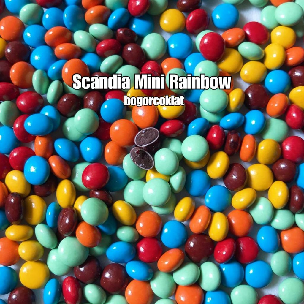 Jual Coklat Rainbow Chacha Mini Scandia 1kg | Shopee Indonesia