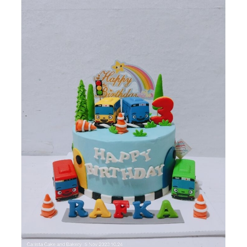 Jual Kue Ulang Tahun Tayo The Little Bus D20cm / Kue Ultah Anak Laki