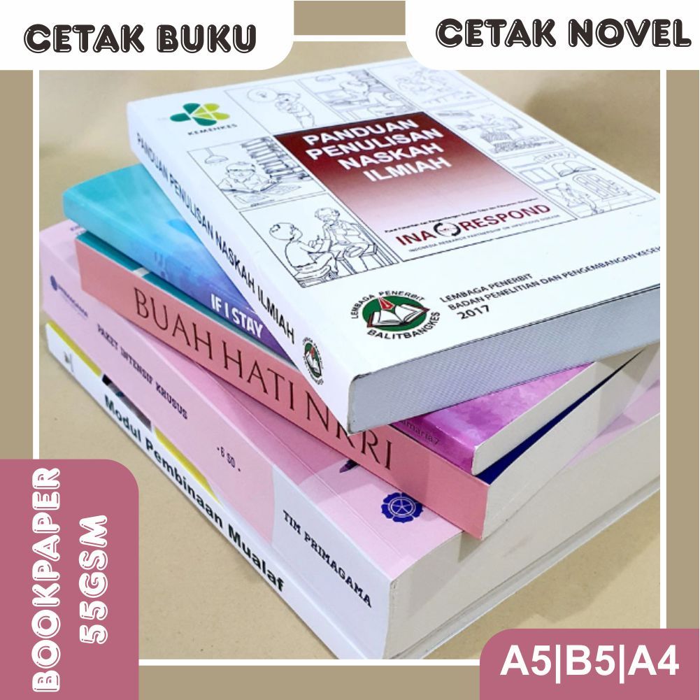 Jual [CETAK BUKU] NOVEL / BOOKPAPER A5/B5/A4 | Shopee Indonesia