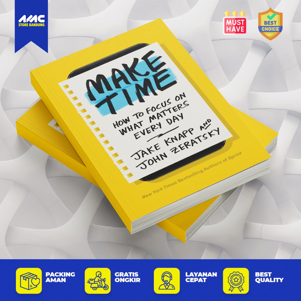 Jual make time how to focus on what matters every day by jake knapp