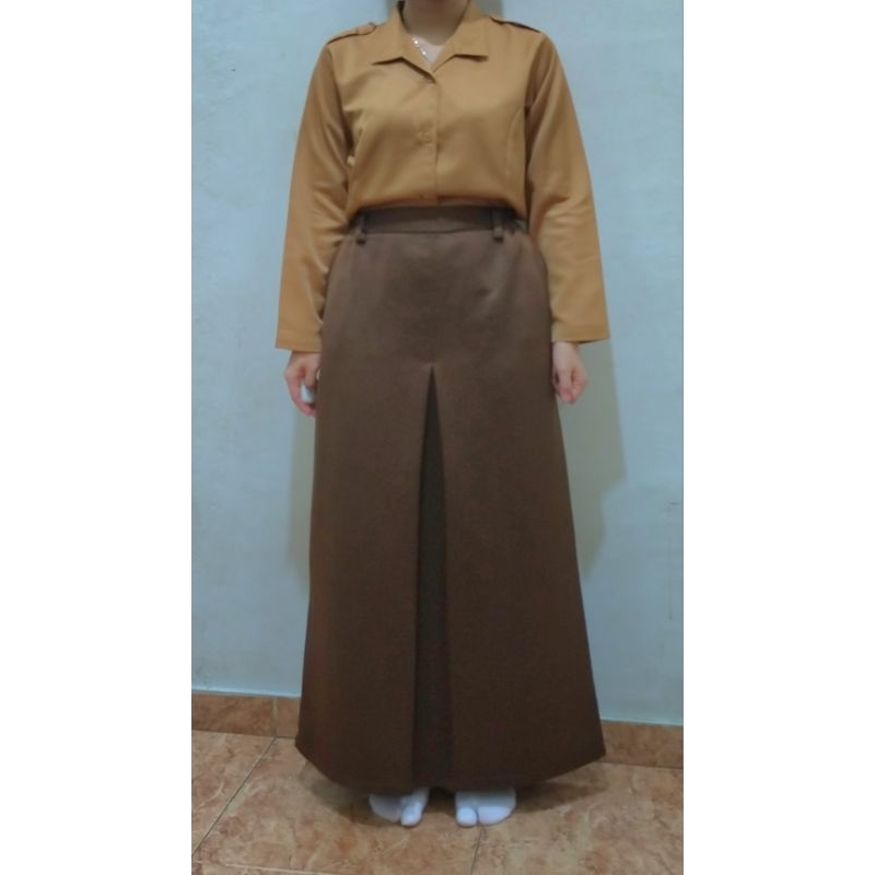 Jual Rok Sekolah Pramuka SMP SMA Licin Span SKU2 | Shopee Indonesia
