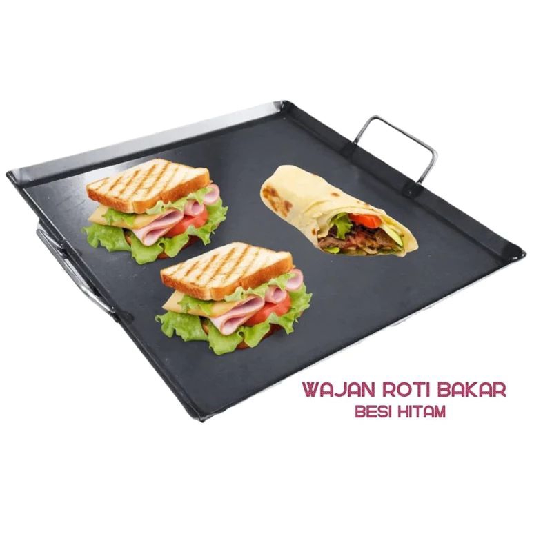 Jual Wajan Panggangan Roti Bakar Sosis Burger Hotdog 35cm | Shopee ...
