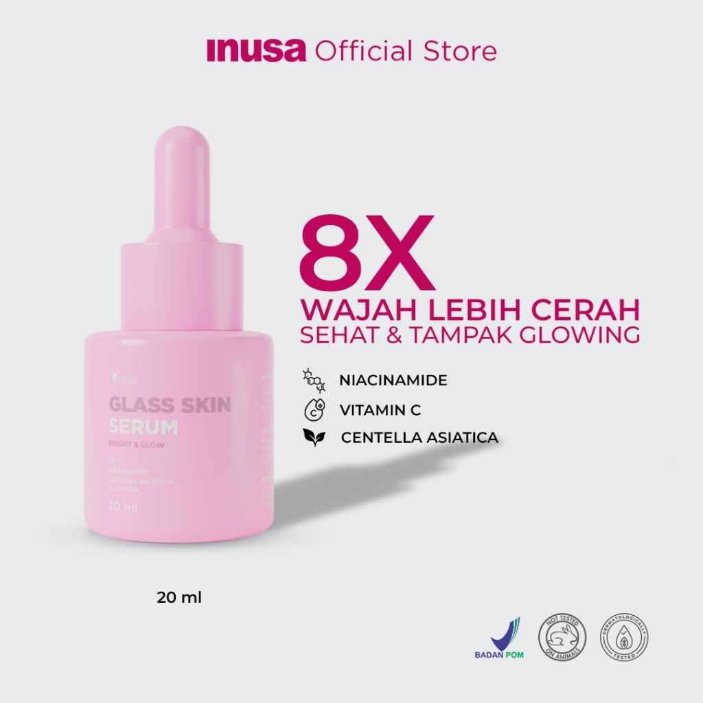 Jual LIVE Inusa Serum Glass Skin Inusa Solusi Kulit Kusam Dan Bekas Jerawat Shopee Indonesia