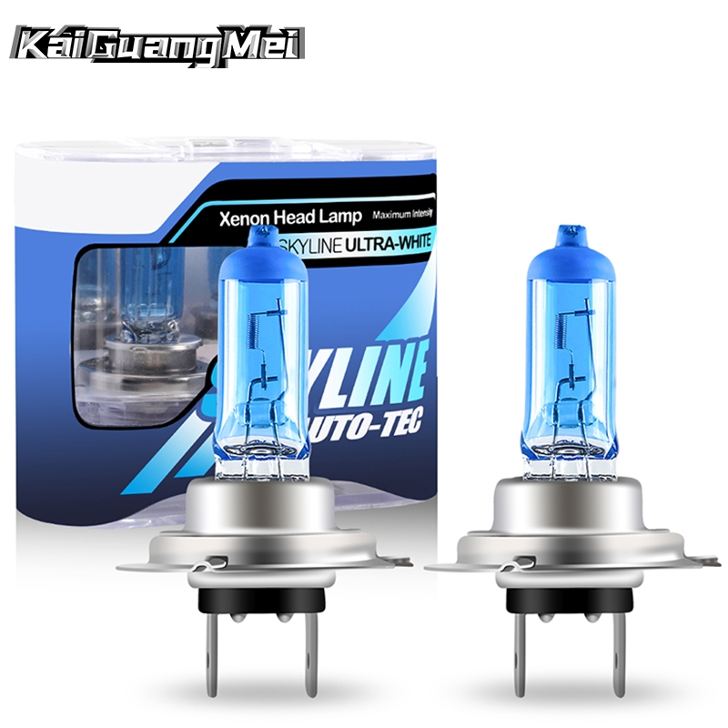 Jual 2pcs Super Bright Halogen Bulbs H1 H3 H4 H7 H8 H11 9006 Auto Halogen Lamp Fog Lights 55W