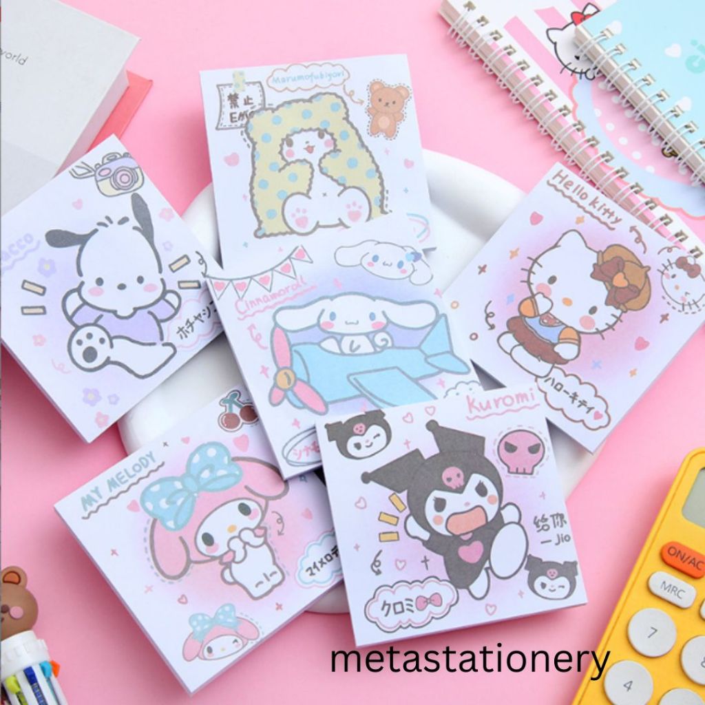 Jual Memo Tempel Sticky Note Memo Stick Seri Motif Kartun Sanrio