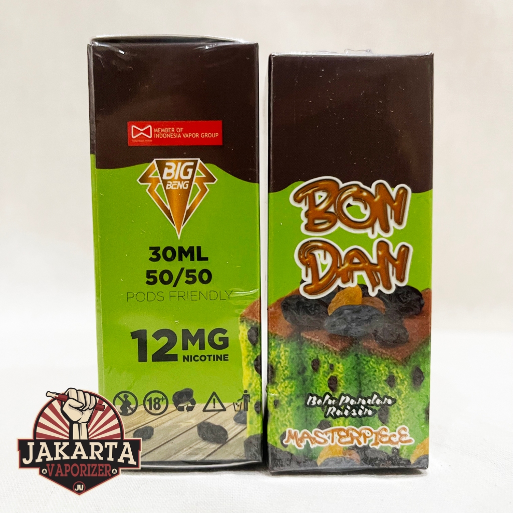 Jual BONDAN V5 BOLU PANDAN RAISIN PODS FRIENDLY 30ML 12MG BY BIG BENG ...