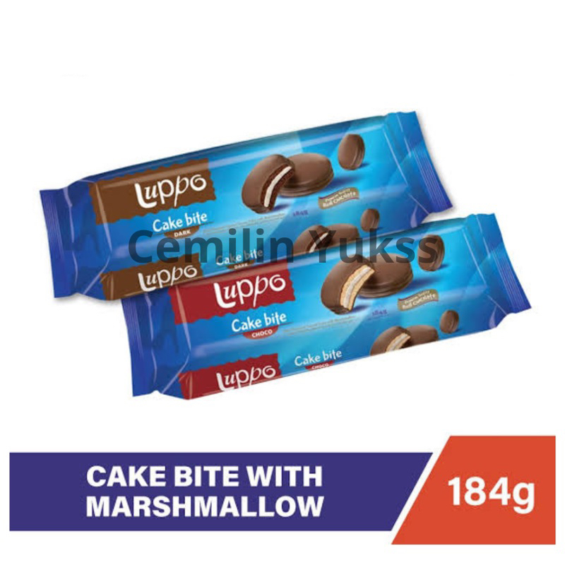 Jual Luppo Cake Bite 184g Choco Cake Bite With Marshmallow Luppo Cake ...