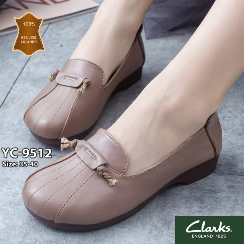 Jual clarks YC 9512 loafer leather 2 cm | Shopee Indonesia