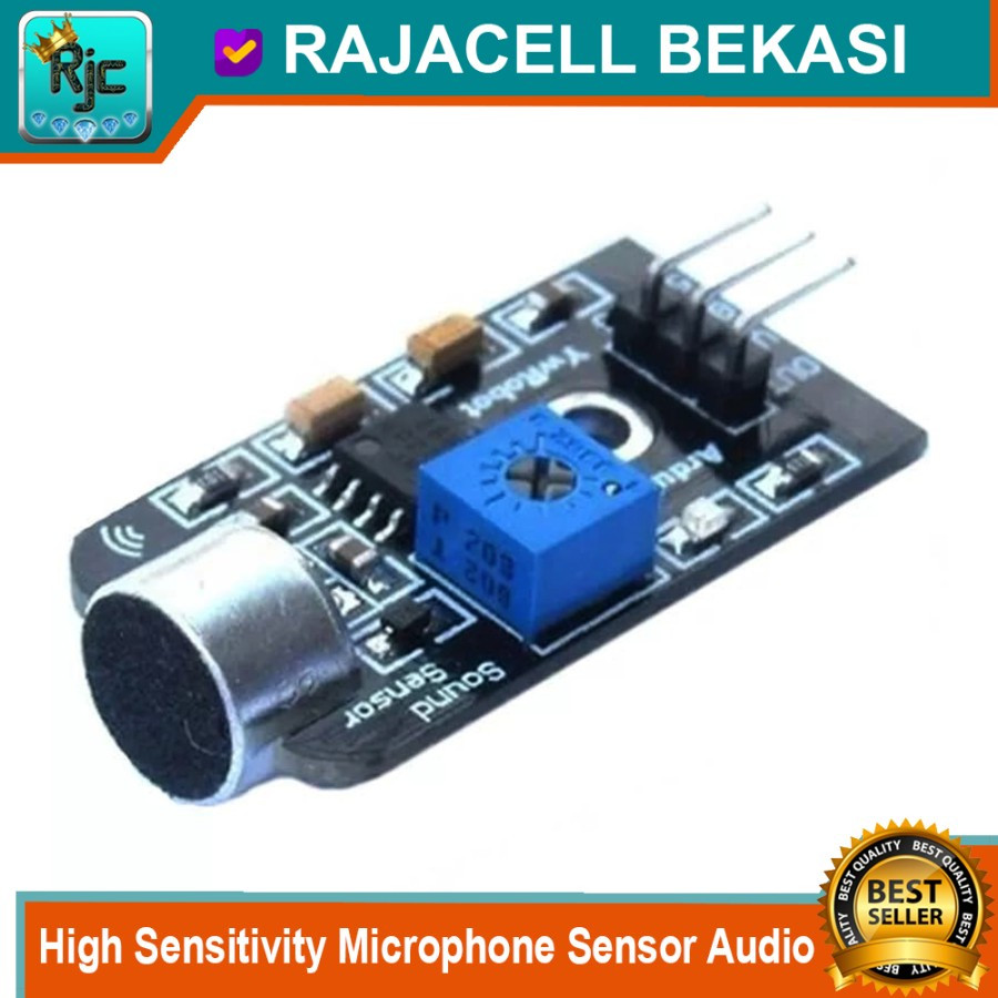 Jual High Sensitivity Microphone Sensor Module Electronic Building ...