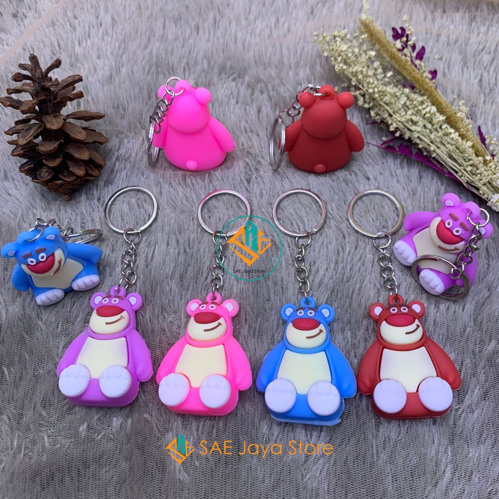 Jual (12 PCS) SAE - GANTUNGAN KUNCI KARAKTER LOTSO 3D / GANTUNGAN KUNCI ...