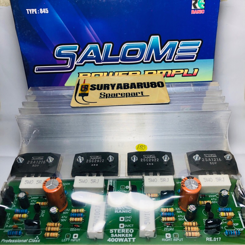 Jual KIT POWER AMPLIFIER STEREO 400W SANKEN 2SA1216 - 2SC2922 2 POWER