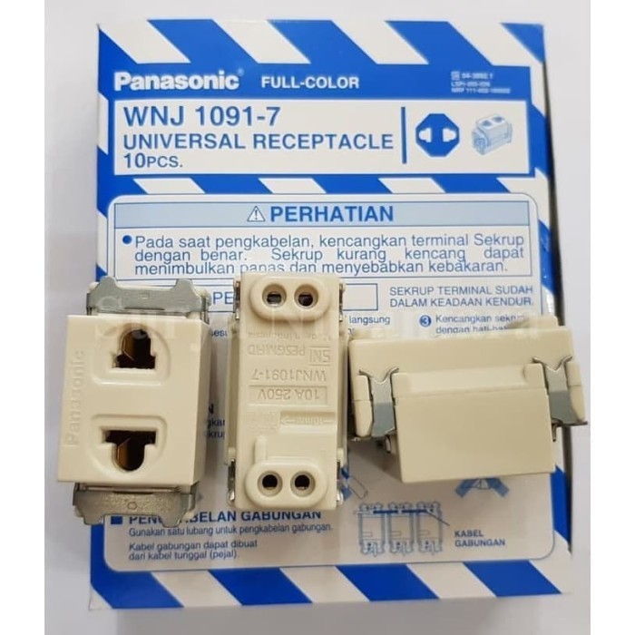 Jual Stop Kontak Panasonic Universal WNJ1091-7 WNJ1091 Gepeng ...