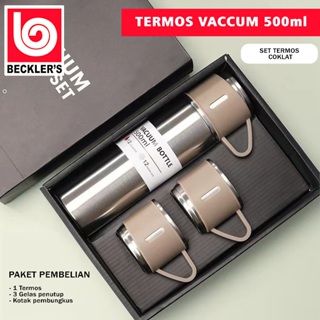 Termos Sultan Vacuum Flask Set Thermos Set 3in1 SUS304 Stainless Steel Bisa  Panas Dingin Anti Korosi Cangkir Set