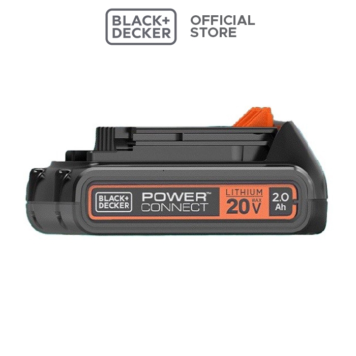 Jual Black+Decker Battery / Baterai 18/20V 2.0Ah Li-ion BL2018-B1 ...