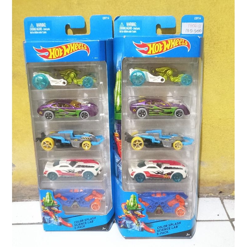 Hot wheels color splash science lab 5 pack online