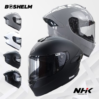 Jual BOSHELM Helm NHK MARK 1 ELITE Solid HITAM DOFF Helm Full Face SNI