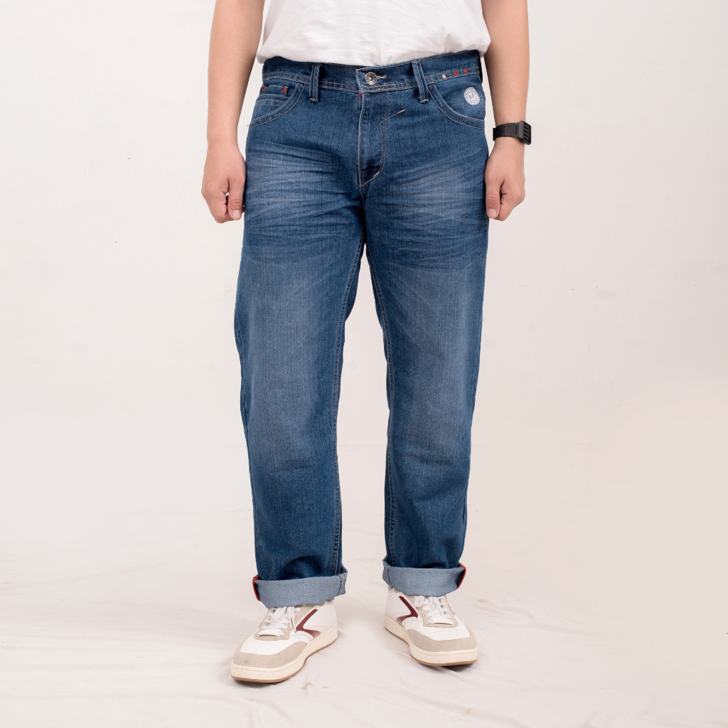 Jual Celana Jeans Pria Panjang Ringkel Reguler Selvedge Premium Denim ...