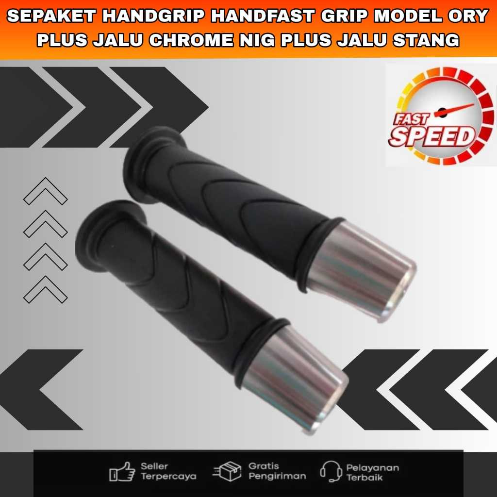 Jual Sepaket Handgrip Handsfat Grip Model Ory Plus Jalu Chrome Big Plus Jalu Stang Shopee