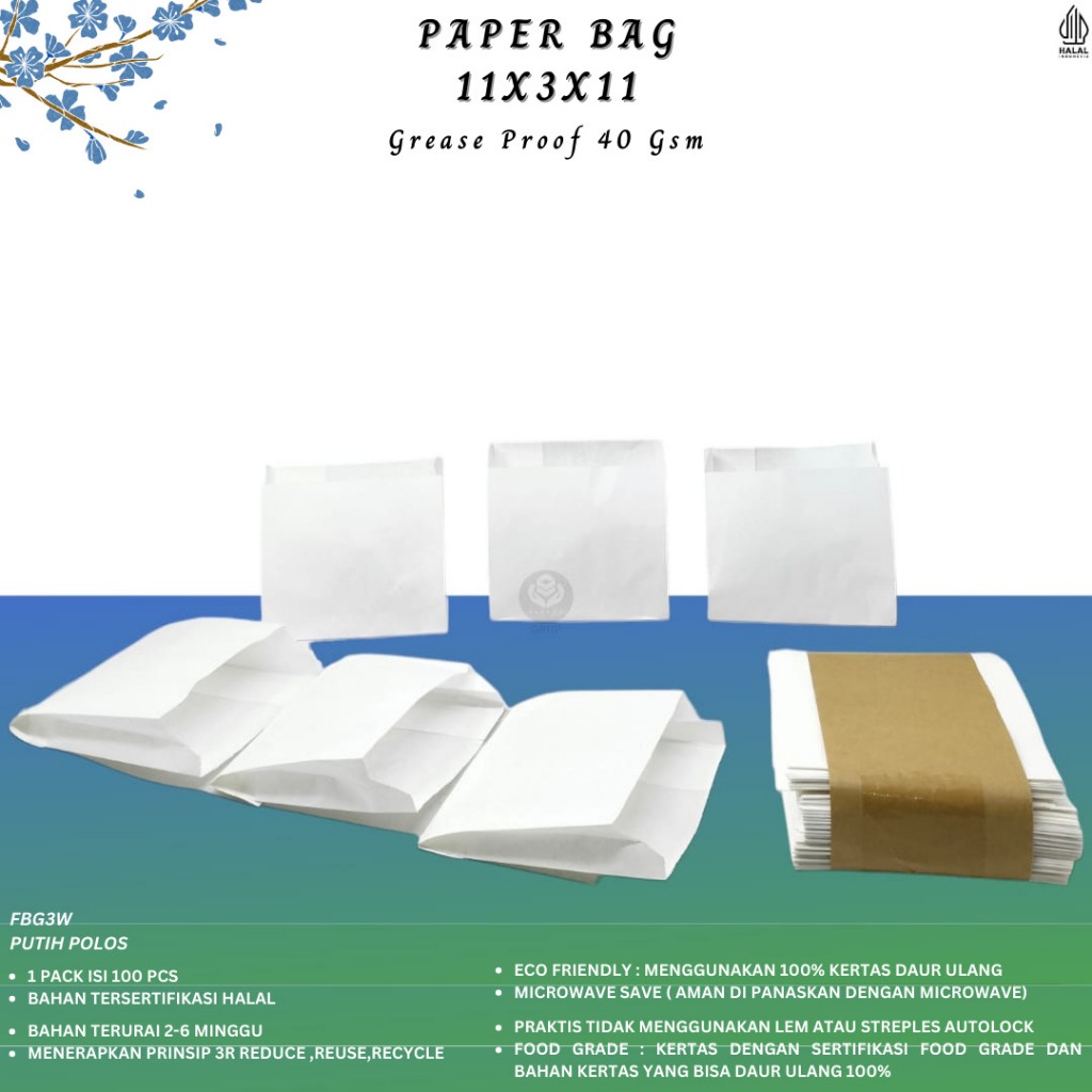 Jual Paper Bag Small Kertas Kentang Kantung Roti Isi Pcs Fbg W Shopee Indonesia