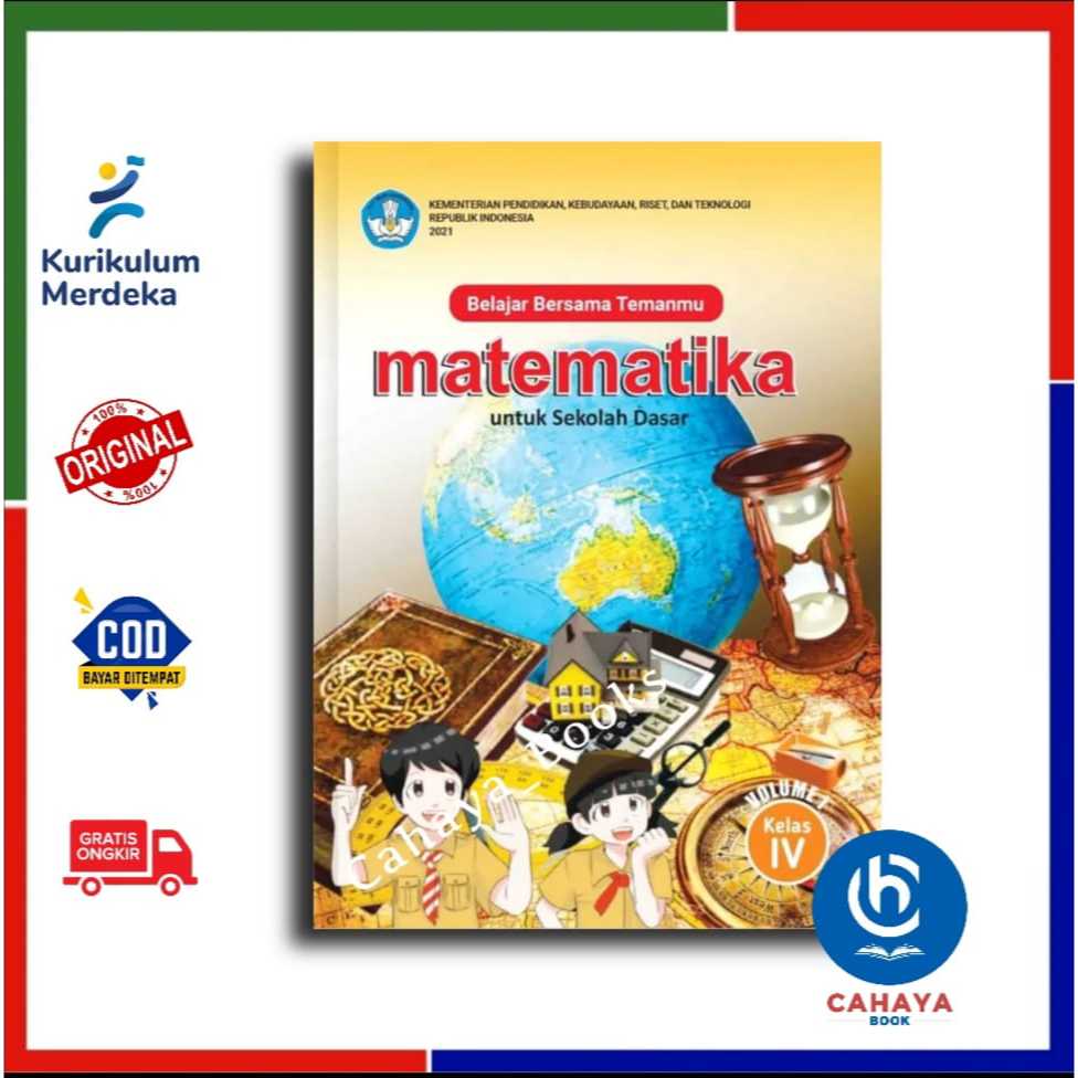 Jual Buku Siswa Matematika Kelas 4 Vol 1 SD/MI Kurikulum Merdeka ...