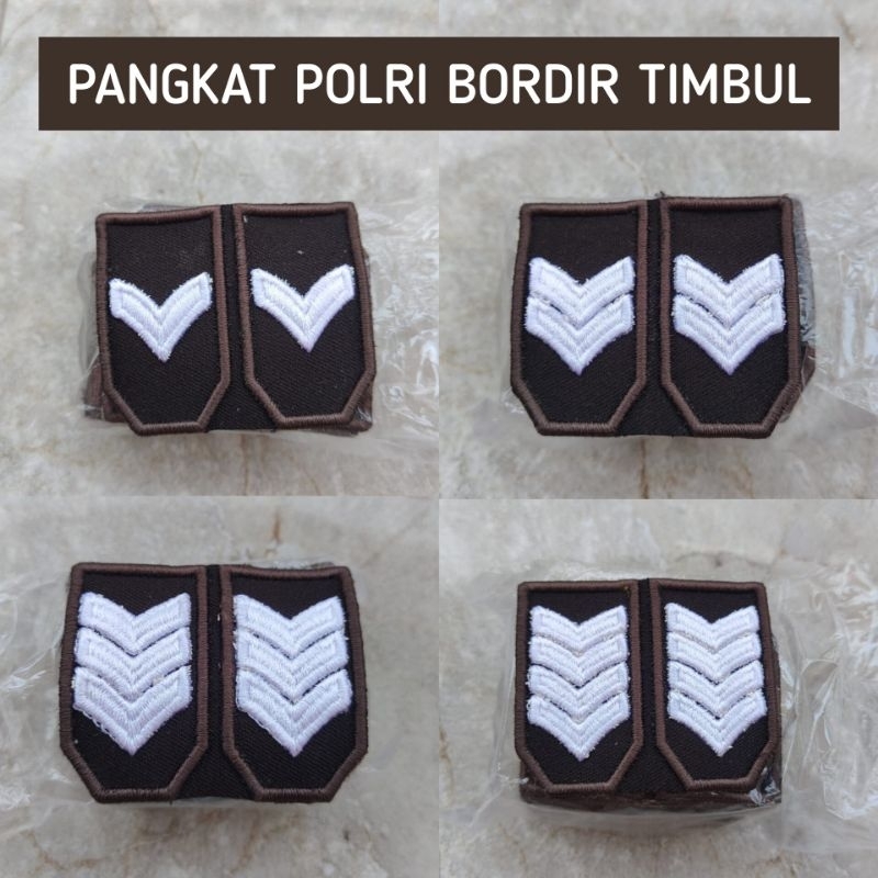 Jual Pangkat Polri Bordir Timbul Shopee Indonesia