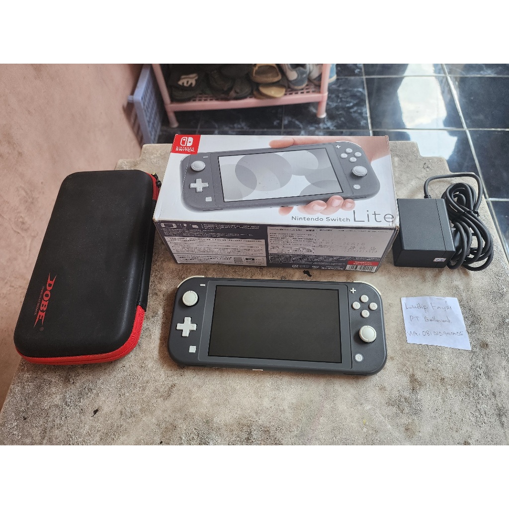 Jual Nintendo Switch Lite CFW Atmos Grey Fullset 128GB 00 | Shopee ...
