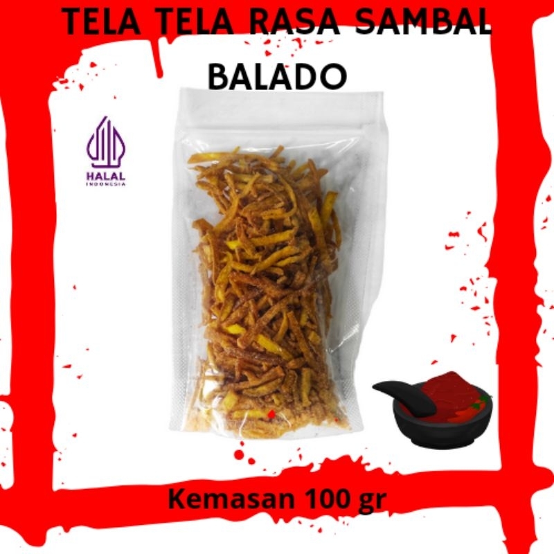 Jual Tela Tela Rasa Sambal Balado Kemasan 100 gr Snack Jajanan | Shopee ...