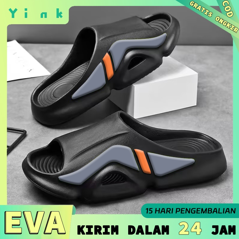 Jual Sandal Slop Pria Kekinian Keren Outdoor Olahraga Terbaru Sendal Karet Pria Dewasa Cowok