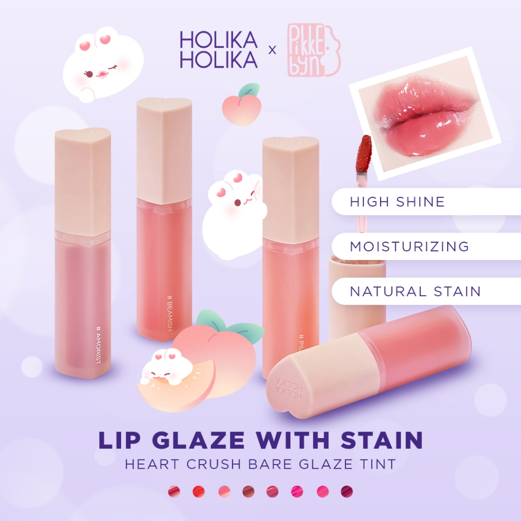 Jual Holika Holika Heart Crush Bare Glaze Tint Tinted Lip Glaze with